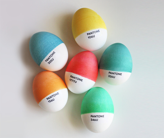 DIY Pantone Easter eggs