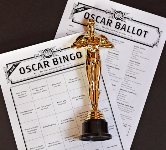 Oscar bingo cards free printable