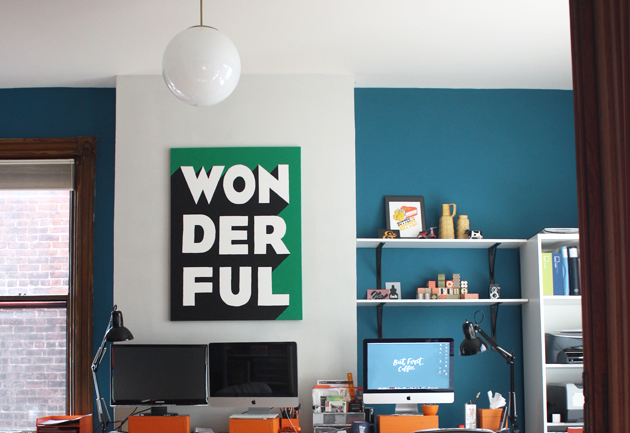 diy typographic wall art