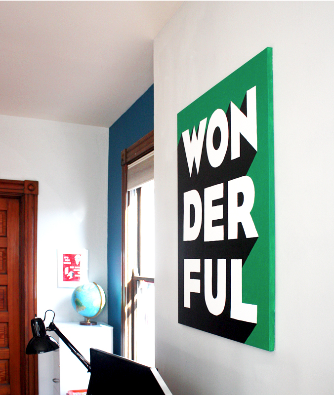 Typographic wall art tutorial