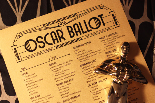 2016 Oscar ballot printable PDF