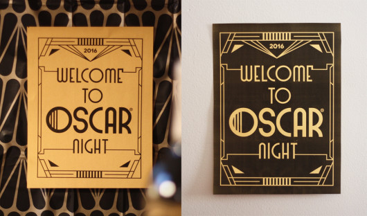 Printable Oscar party signs and posters