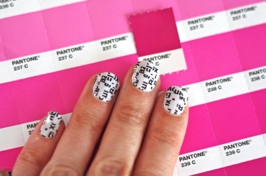 Typography manicure