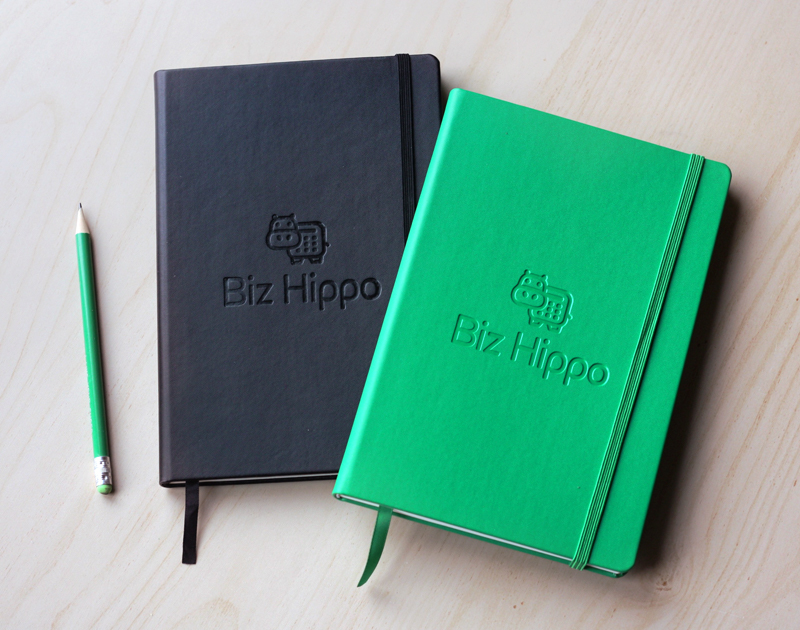 Biz Hippo accounting logo notebooks