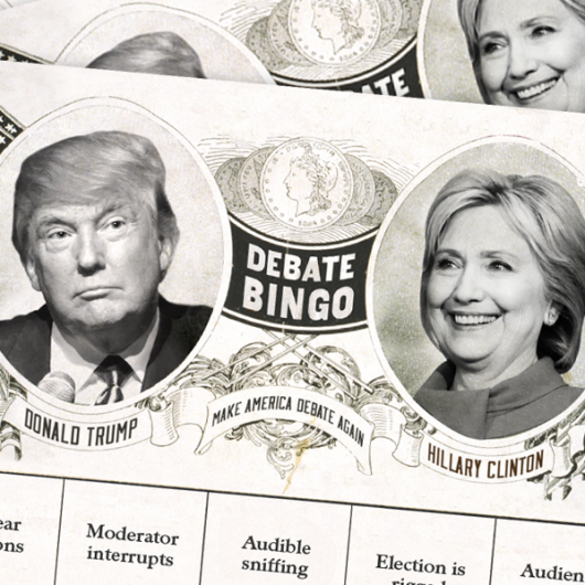 2016 presidential third debate bingo