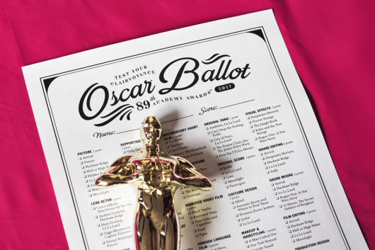 2017 Oscar ballot printable PDF