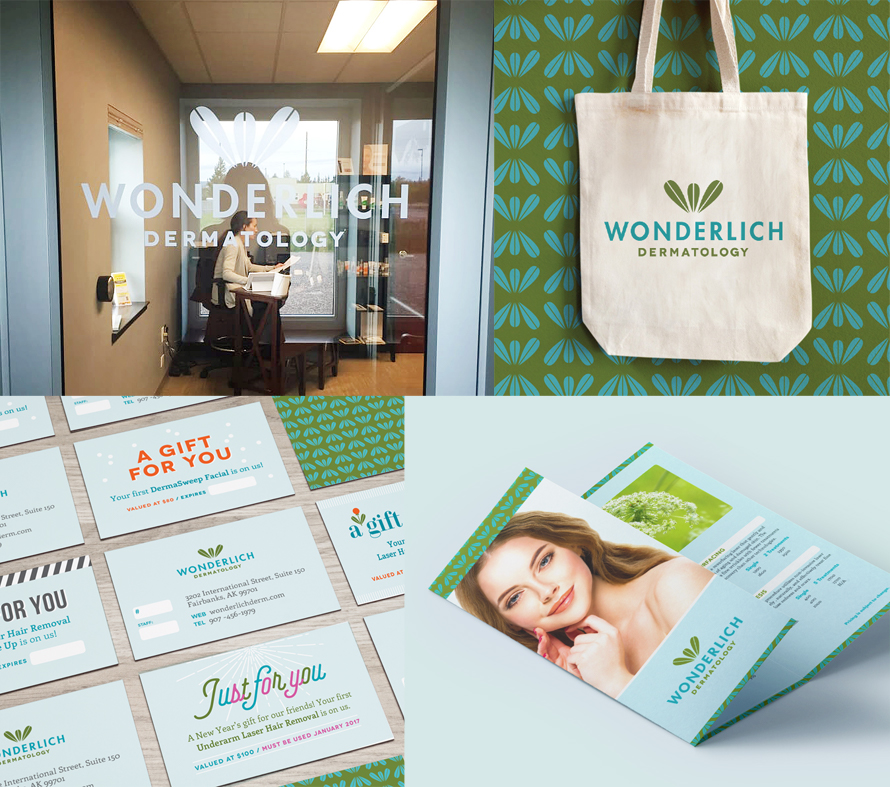 small business branding collage