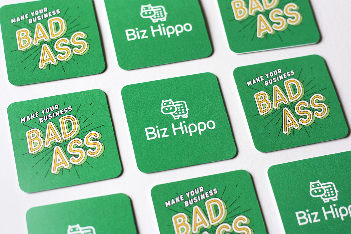 Biz Hippo Bad Ass business cards