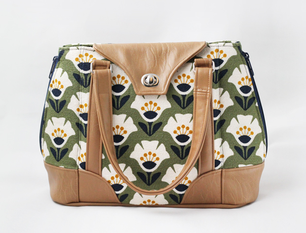 Harriet bag in Holding Pattern fabric