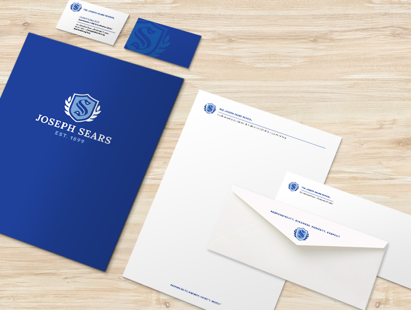 school letterhead and business card