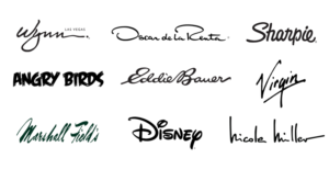 Types of logos: famous lettermarks, wordmarks and pictorial marks