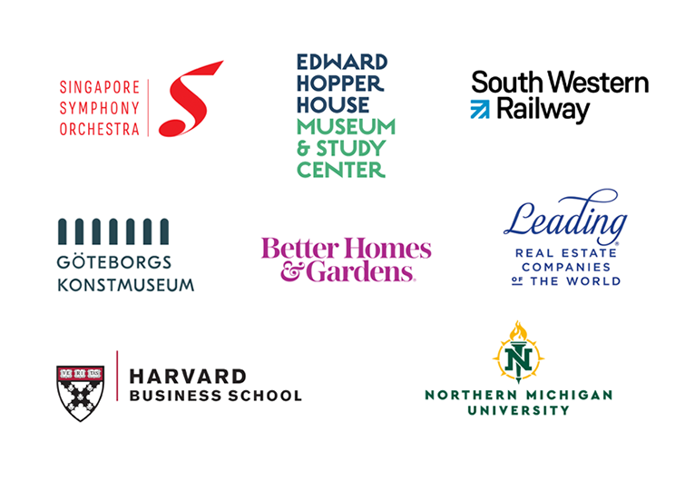 examples of stacked logos with long company names