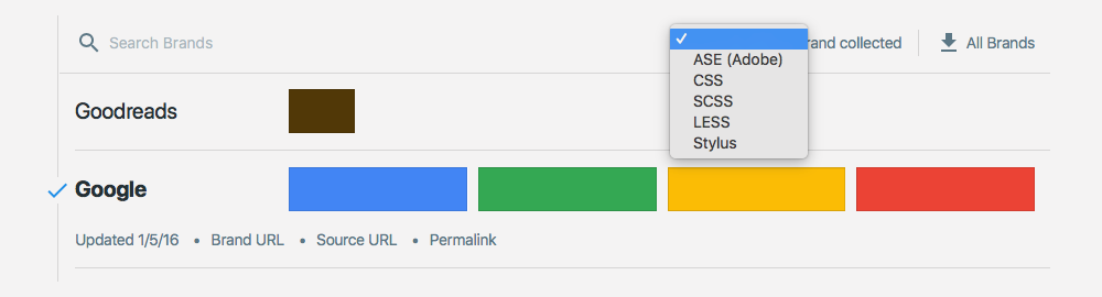 download brand hex codes