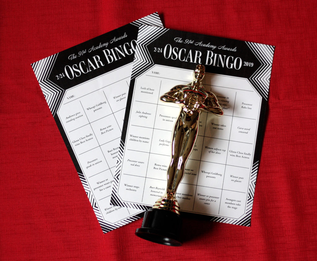 printable oscar bingo cards