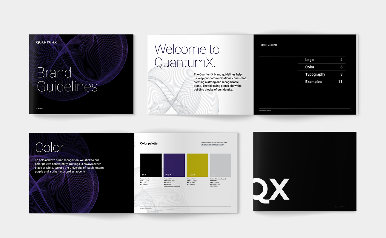 Brand guidelines mockup