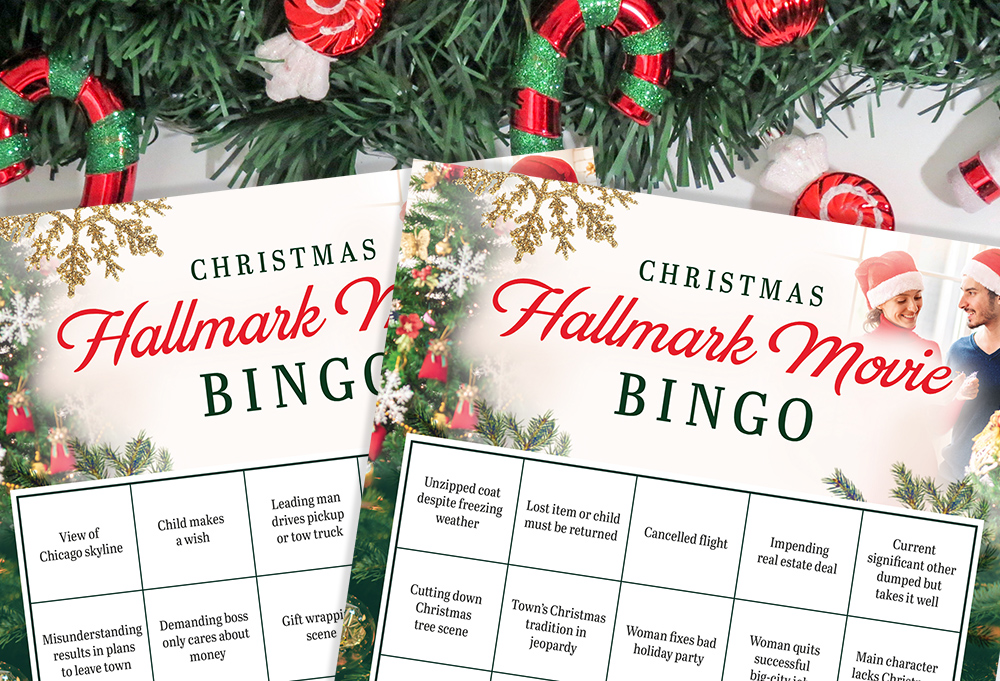 Hallmark Christmas movie bingo