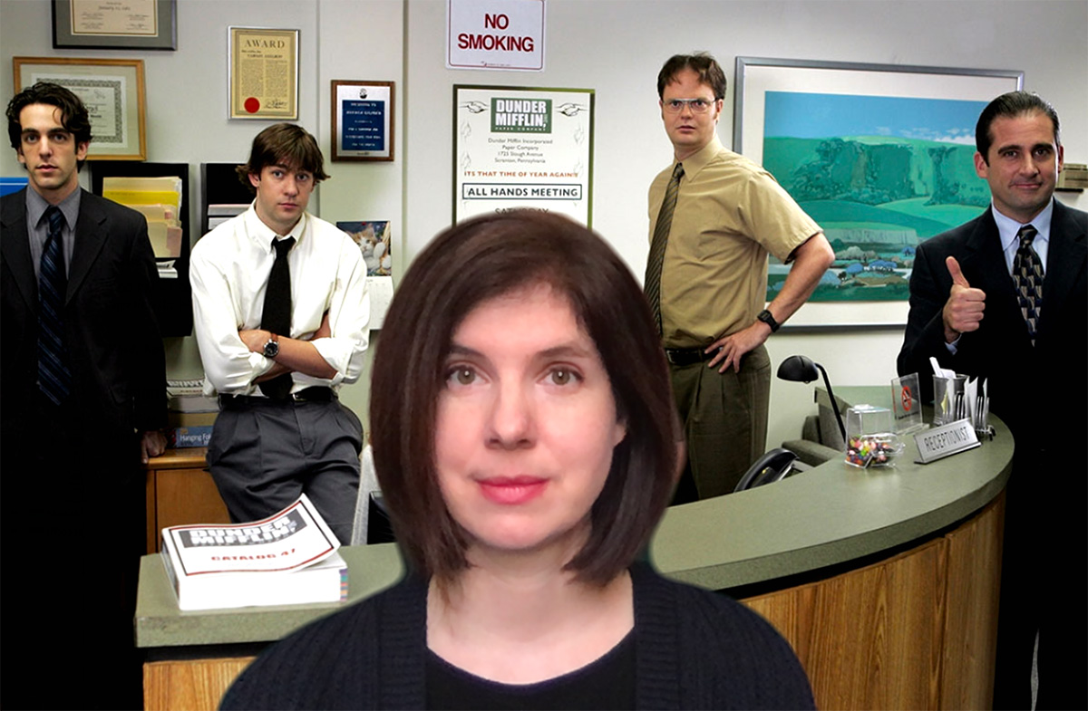 funny zoom background the office