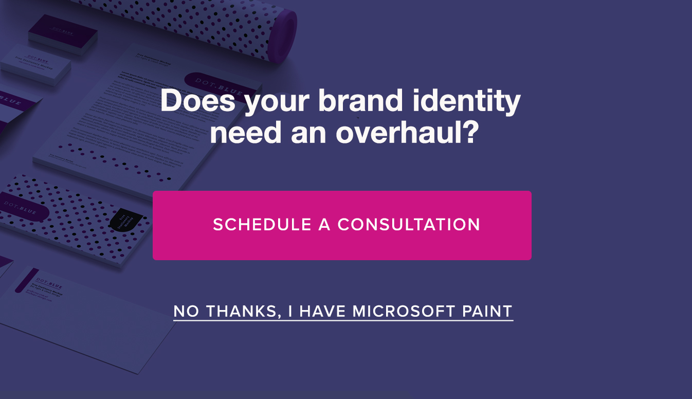confirmshaming example: brand identity popup