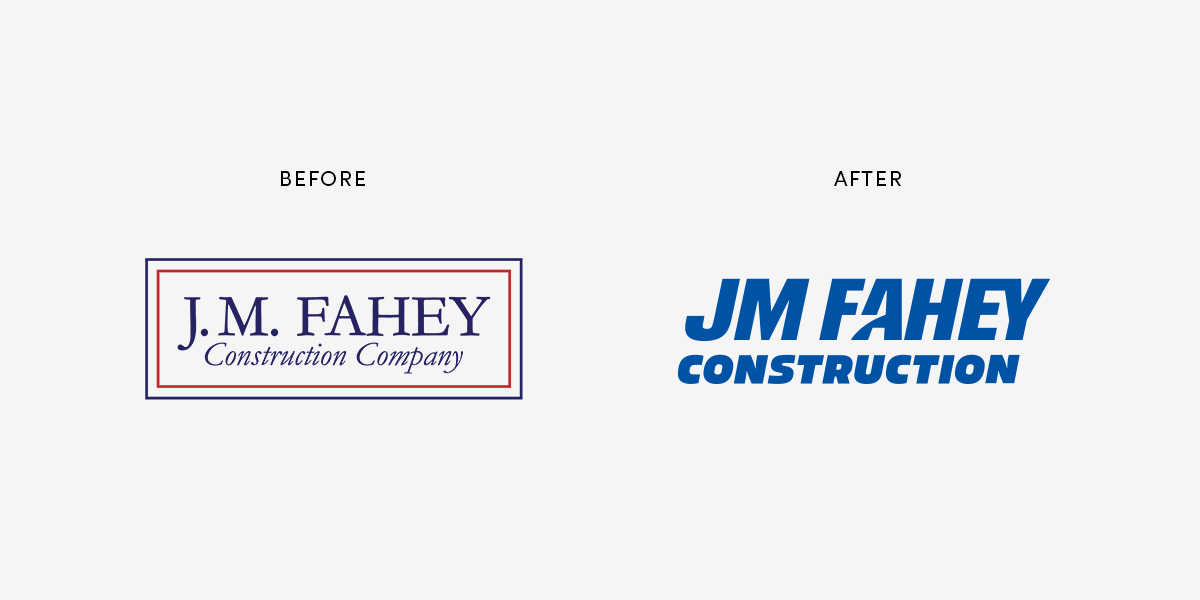 construction company logo before after