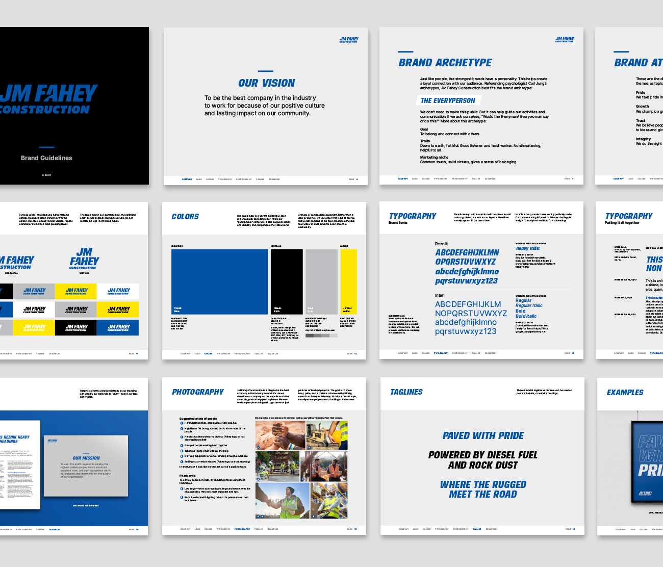 construction company brand style guide