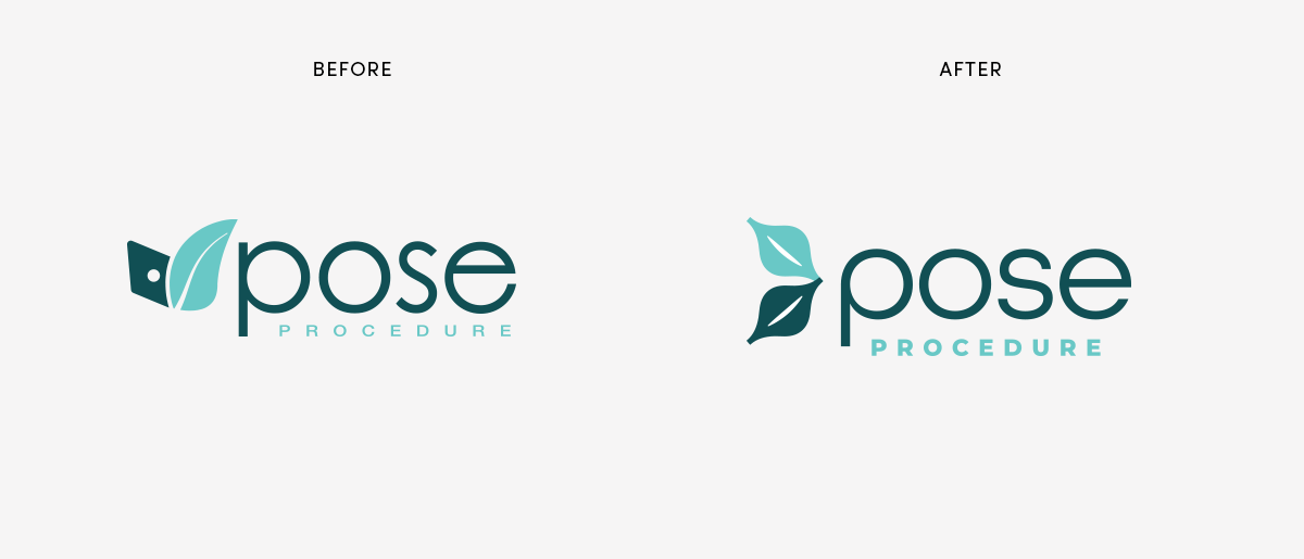 logo before and after example: USGI Pose Procedure