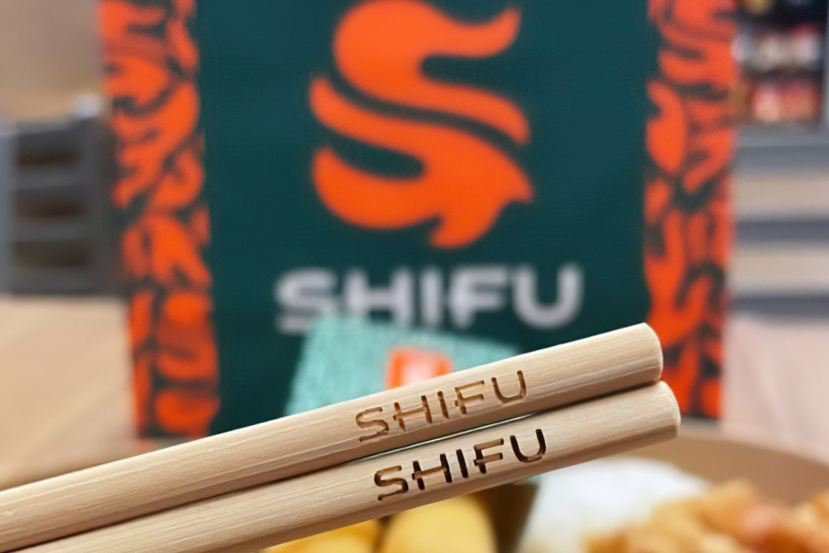custom chopsticks with logos for chinese fast casual restaurant