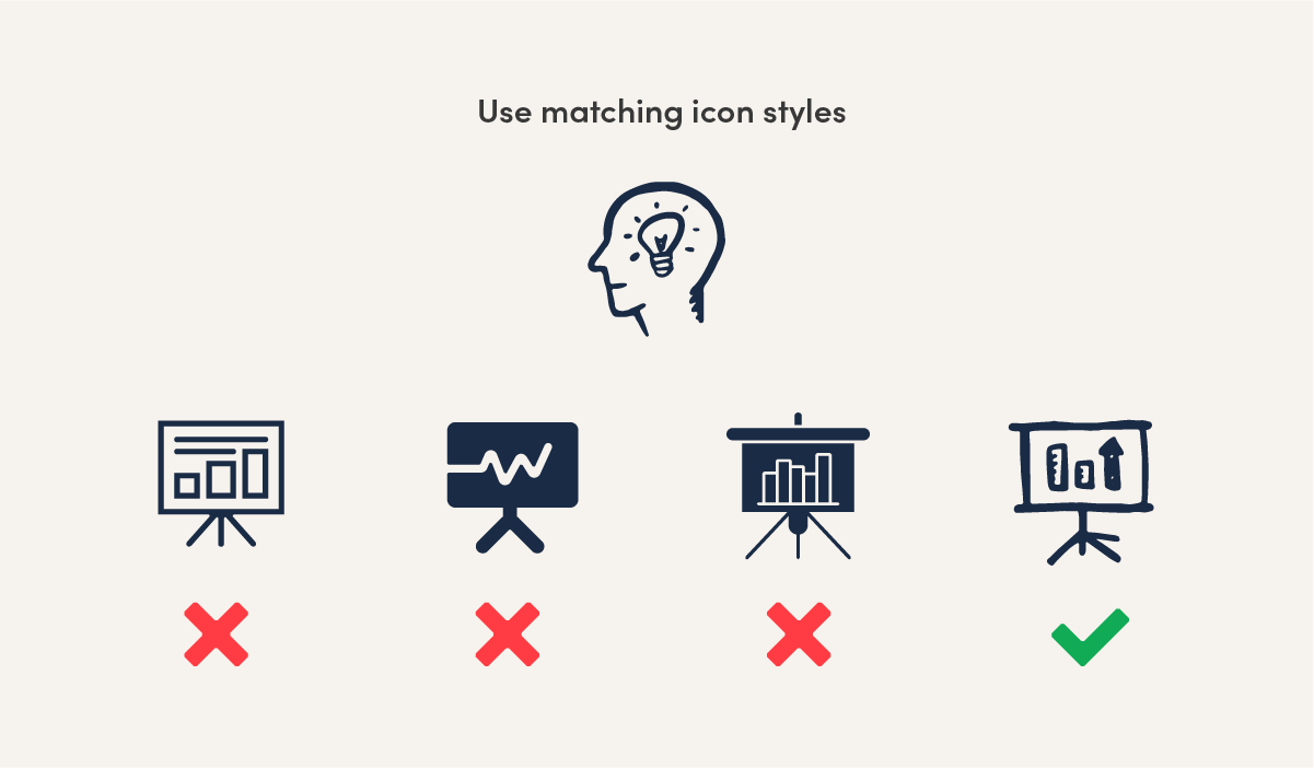 Examples of icon styles