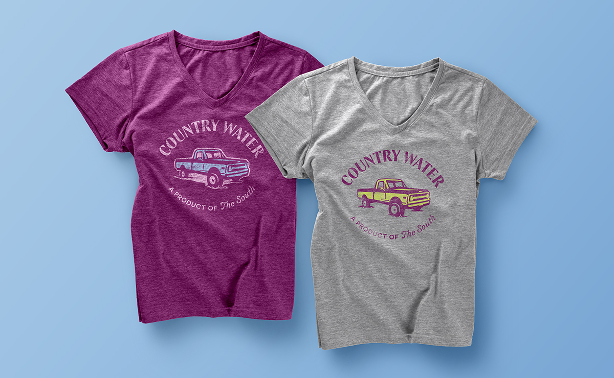 Country Water tshirt mockups