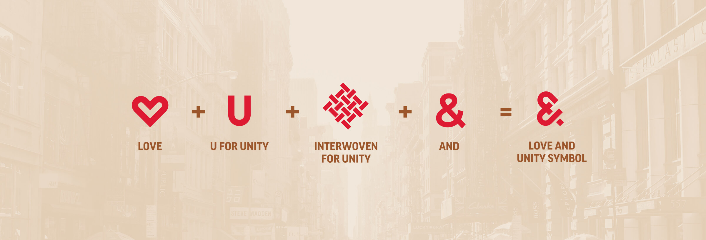 Love and Unity logo construction