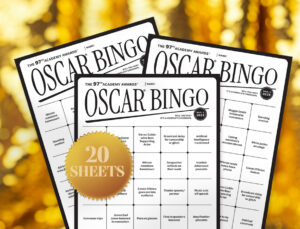 2025 Oscar bingo game & ballot with points system