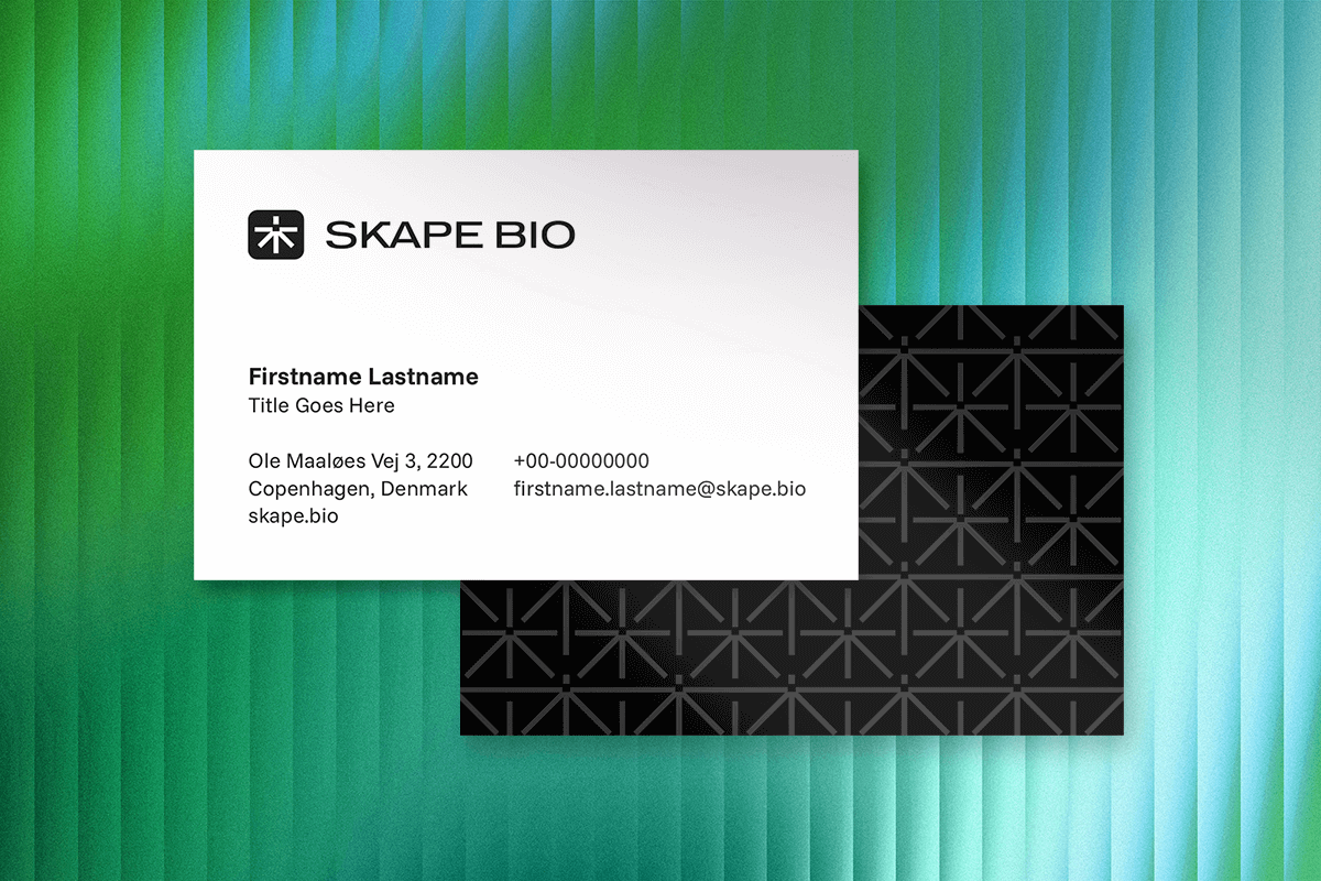 Skape Bio business card design