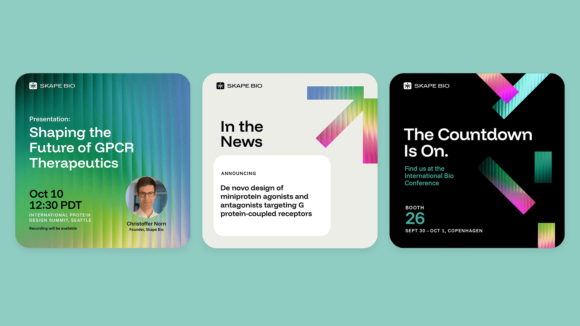 biotech startup social media layouts