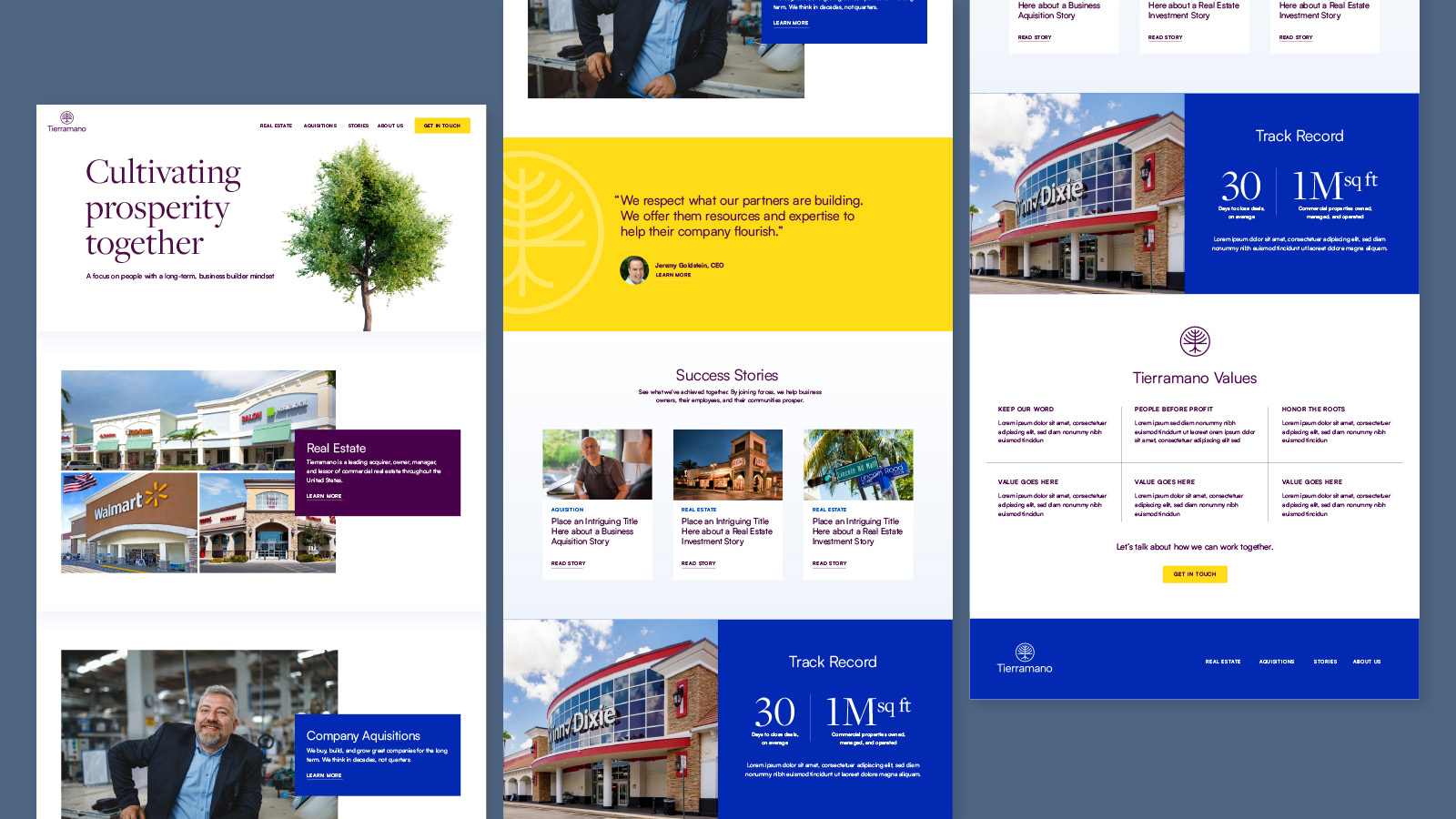 example of an investment company website