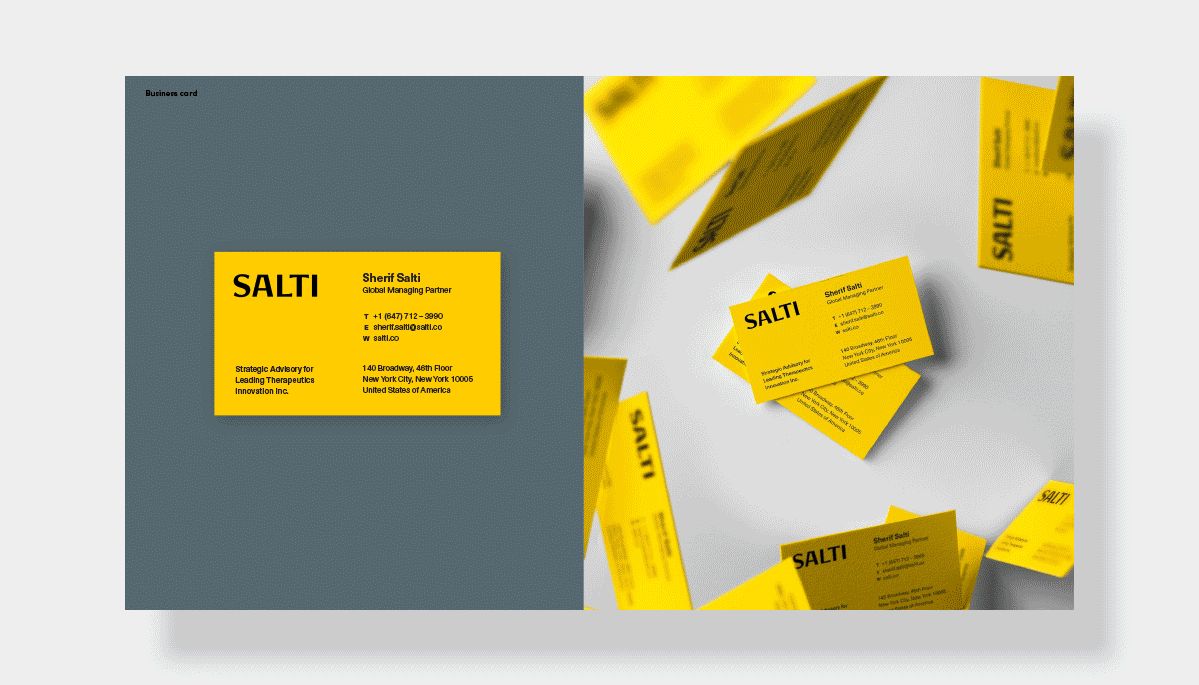 brand design process step: presentation