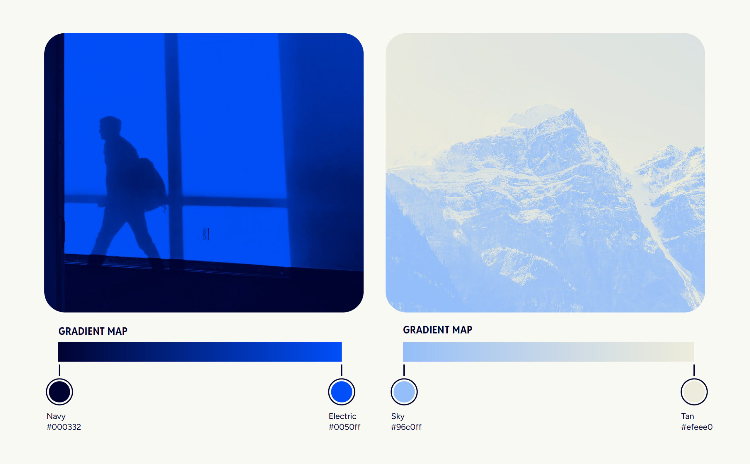 Instructions for making branded gradients