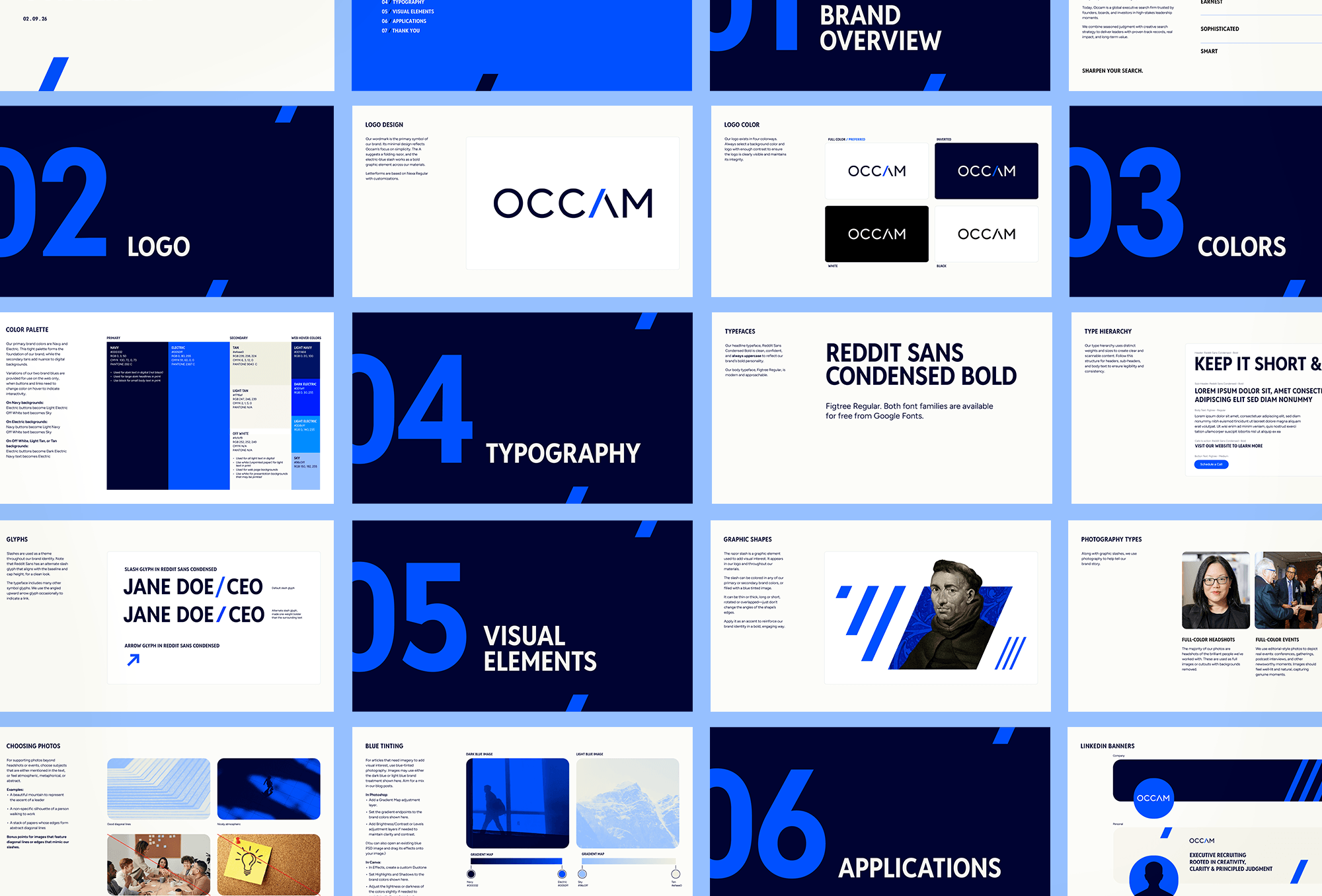 Brand guidelines for an executive search firm